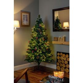 Premier Decorations 5ft LED Snow Tipped Tree - Green