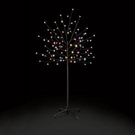 Premier Decorations 5ft Pre-Lit Multi LED Cherry Tree -Black