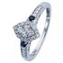 Revere 9ct White Gold Sapphire and 0.33ct tw Diamond Ring