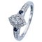 Revere 9ct White Gold Sapphire and 0.33ct tw Diamond Ring