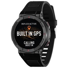 Reflex Active Built-In GPS Black Calling Smart Watch