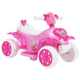 Disney Princess Bubble Quad Bike Electric Ride On - 6V