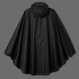 Decathlon 100 City Cycling Rain Poncho - Black