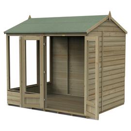 Forest Beckwood Shiplap Reverse Apex Summerhouse - 8 x 6ft