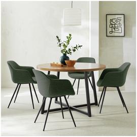 Habitat Nomad Oak Black Dining Table & 4 Chairs