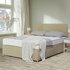 Argos Home Double 4 Drawer Divan Bed - Natural