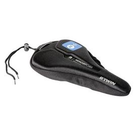 Decathlon 500 Memory Foam Saddle Cover Size M - Black