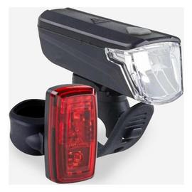 Decathlon Waterproof Battery-Powered LED Bike Light Set