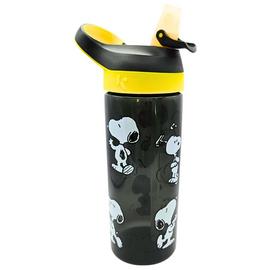 Hox Peanuts Snoopy Black Sipper Water Bottle - 600ml