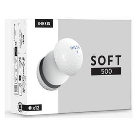 Decathlon Soft Golf Balls 500 X 12 White