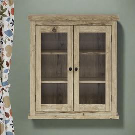 Teamson Home Donovan 2 Door Wall Cabinet - Light Oak