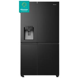 Hisense RS818N4TFE American Fridge Freezer - Black