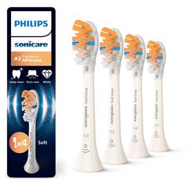 Philips Sonicare A3 Premium Toothbrush Heads - 4-Pack, White