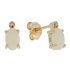 Revere 9ct Gold Opal and Diamond Accent Oval Stud Earrings