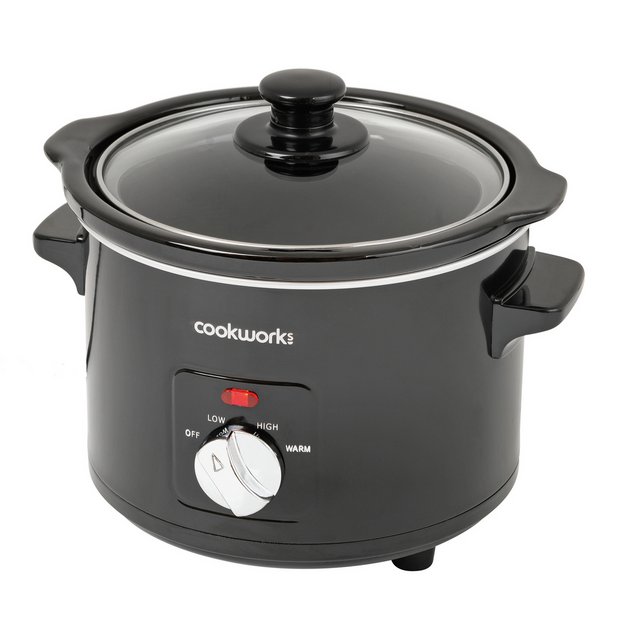 Buy Cookworks 1.5L Compact Slow Cooker - Black, Slow cookers