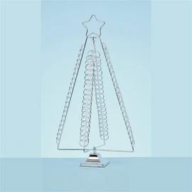 Premier Decorations 50cm Christmas Tree Card Holder - Chrome