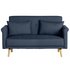 HOME 2 Seater Fabric Sofa in a Box - Denim Blue