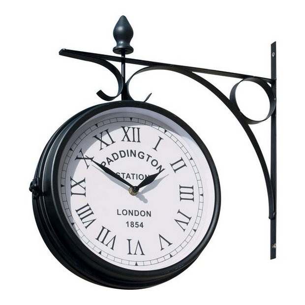 garden clock and thermometer argos