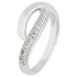 Revere Sterling Silver Cubic Zirconia Swish Ring