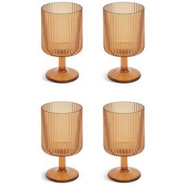 Habitat Amber Picnic Wine Glasses – set of 4