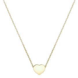 Revere 9ct Yellow Gold Personalised Heart Pendant