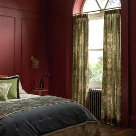 Habitat x Morris & Co. Pimpernel Curtain - Green