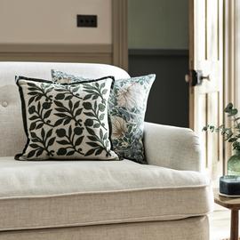 Habitat Morris & Co. Rosehip Crewel Cushion - 43x43cm