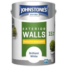 Johnstone's - Smooth Masonry Paint - Brilliant White - 5L