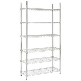 Argos Home Metal 6 Tier Shelving Unit - Chrome