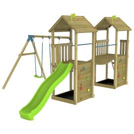 TP Skywood 2 Tower Climbing Frame with Swing Set, and Slide