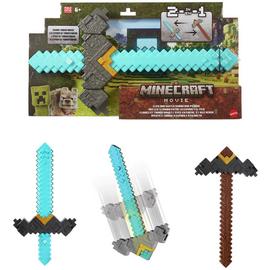 Minecraft Movie Switch Sword & Pickaxe 2in1 Roleplay Toy Set