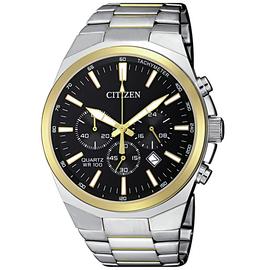 Citizen Men's Stainless Steel Black Dial Bracelet Watch