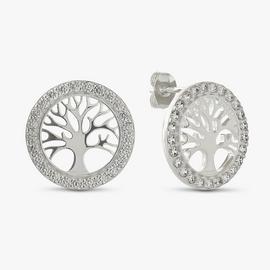 Revere Sterling Silver Tree of Life Stud Earrings