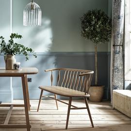 Habitat x Morris & Co. Canterbury Oak Dining Bench