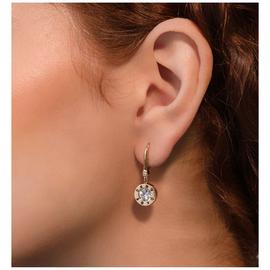 DKNY Gold Coloured Crystal Drop Earrings