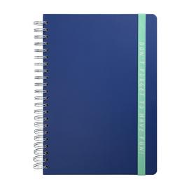 Home A4 100 Page Ruled Road Trip Notebook - Dark Blue
