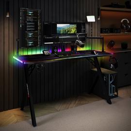 X Rocker Lumio XL RGB Gaming Desk with App Control - Black
