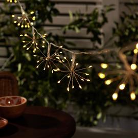 Garden by Sainsburys Solar Starburst LED String Lights