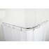 Croydex Fineline S Steel Shower Curtain Rod & Rings Set
