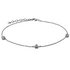 State of Mine Sterling Silver Cubic Zirconia Anklet