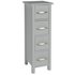 Collection New Tongue and Groove 4 Drawer Unit - Grey