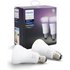 Philips Hue White and Colour Ambience E27 Bulb Twin Pack