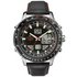 Accurist Mens Black Leather Chronograph Watch
