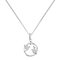 Revere Silver Love Birds Circle Pendant 18 Inch Necklace