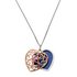 Moon & Back Rose Gold Plated Heart Locket 18 Inch Necklace