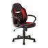 Argos Home Faux Leather Mid Back Gaming Chair - Red & Black