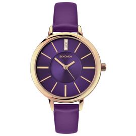 Sekonda Editions Purple Dial Rose Gold Case Purple Strap Ladies Watch 2497 Best Price and Cheapest