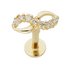 State of Mine 9ct Yellow Gold Cubic Zirconia Infinity Labret