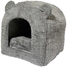 Rosewood Grey Teddy Bear Cat Bed - Small