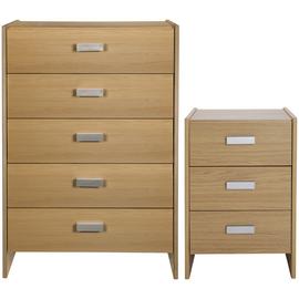 Argos Home Capella Bedside Table & 5 Drawer Chest Set